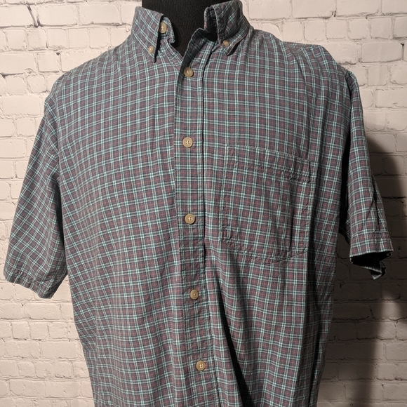 Woolrich Men's Button Down Shirt Size XL Teal - Picture 1 of 4